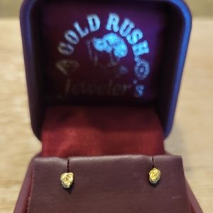Gold Nugget Earrings